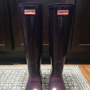 Hunter boots original tall wellies - purple